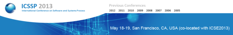 ICSSP '13 - May 18–19, 2013, San Francisco, CA, USA